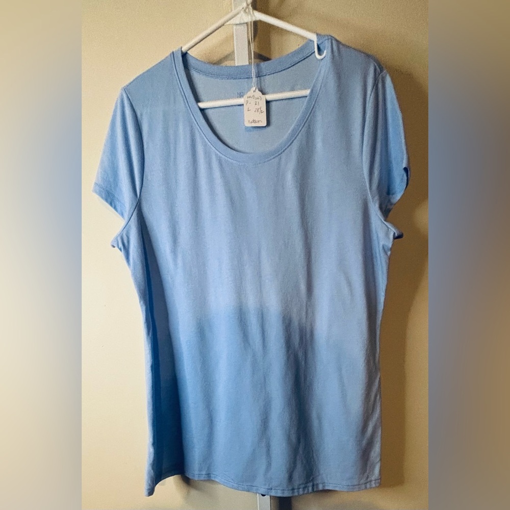 No Boundaries Light Blue Women's Top-Jr XXL, Ladies XL
